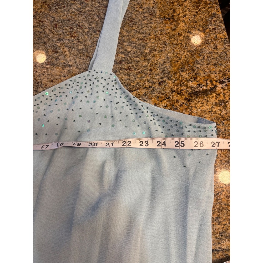 NEW R&M Richards 2 Piece Dress Set Blue Beaded Formal Mother Of The Bride 32W - Picture 12 of 16